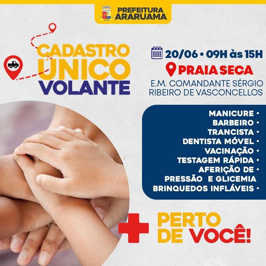 Araruama vai realizar o “Cadastro Único Volante” no distrito de Praia Seca