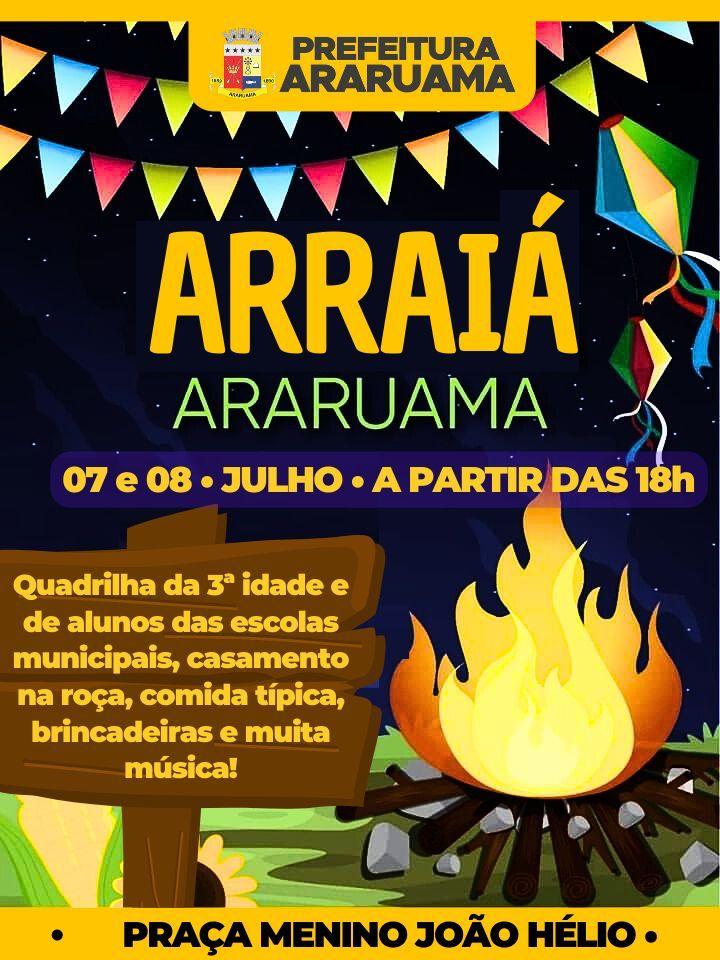 Arraiá Araruama 2023” na Praça Menino João Hélio