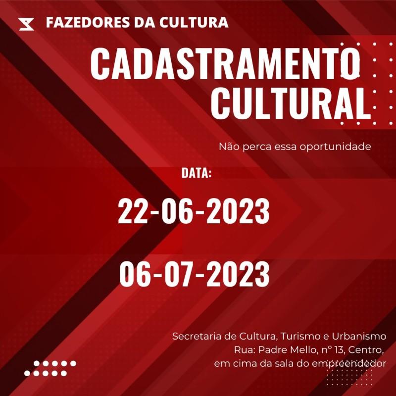 Atenção trabalhadores da Cultura em Bom Jesus