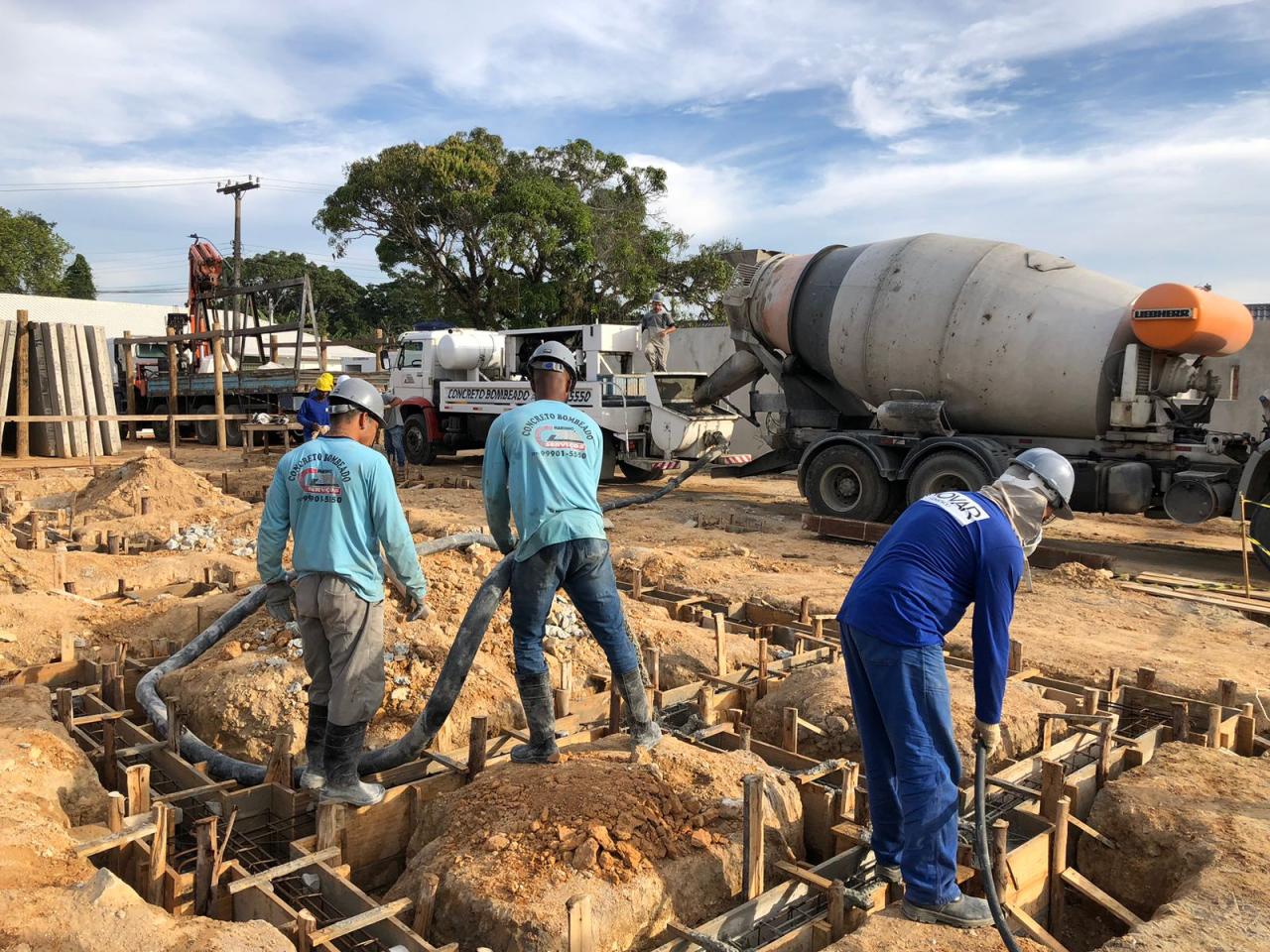 Obras da nova creche do Rio d’Areia estão em fase de fundação