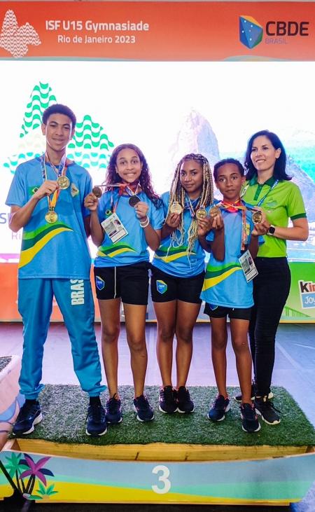 ATLETAS DE DUQUE DE CAXIAS SÃO VENCEDORAS NO CAMPEONATO MUNDIAL ESCOLAR (ISF GYMNASIADE 2023)
