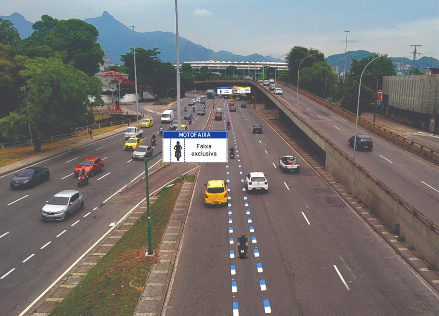 CET-Rio divulga balanço da primeira semana de funcionamento da motofaixa da Avenida Rei Pelé