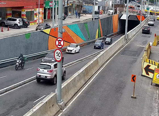 Interdição do Mergulhão de Campo Grande para a realização de obras na canaleta de drenagem