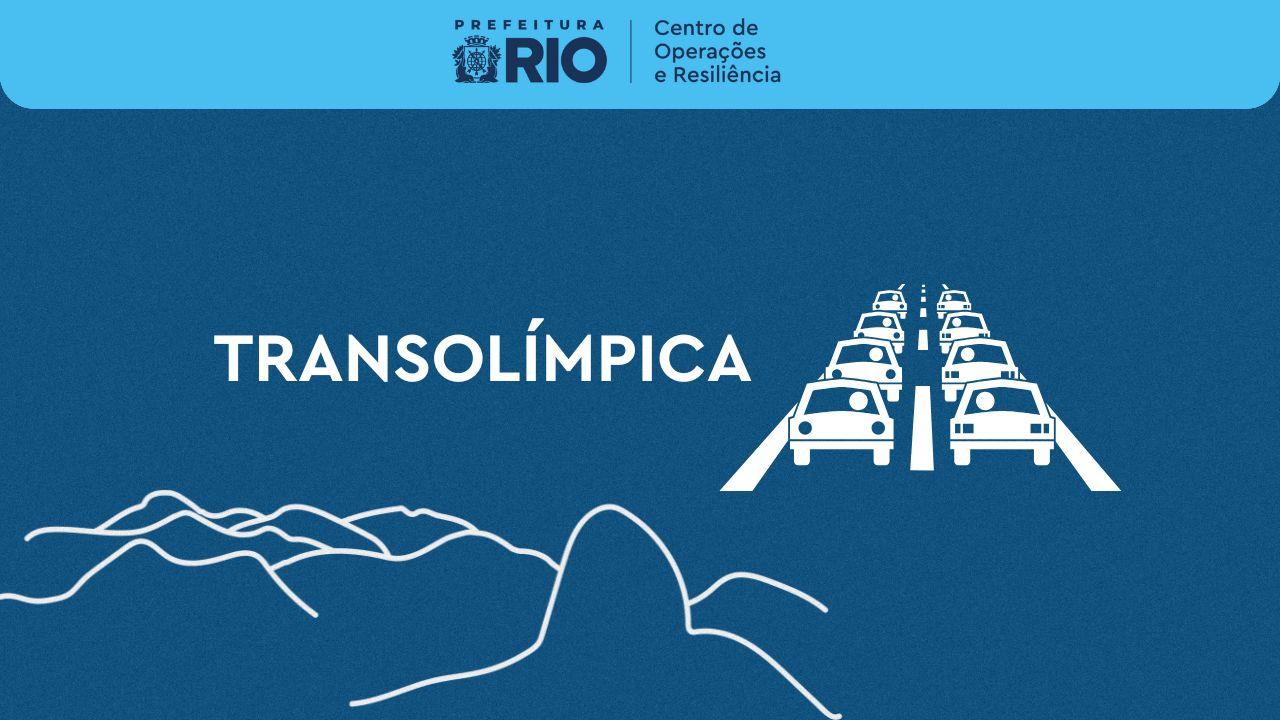 Transolímpica: manutenção interdita túneis Nelson Carneiro e Cauby Peixoto ao longo do mês de junho