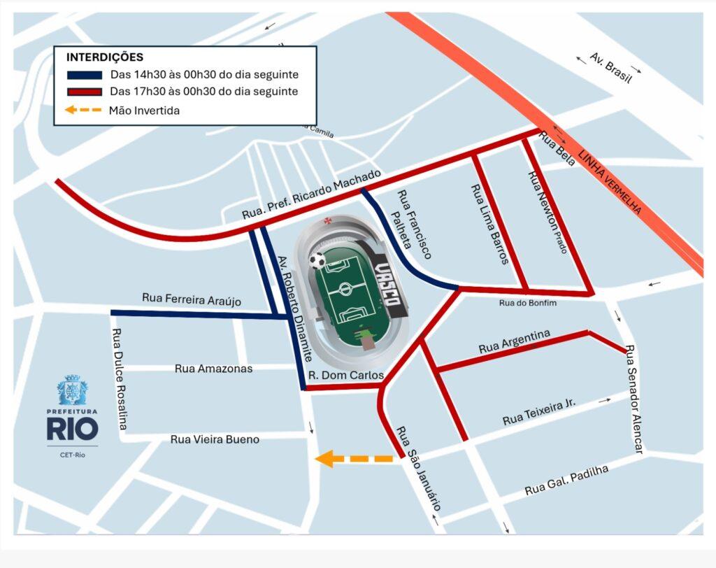 Confira os bloqueios para o jogo entre Vasco x Independiente del Valle nesta terça (22/07)